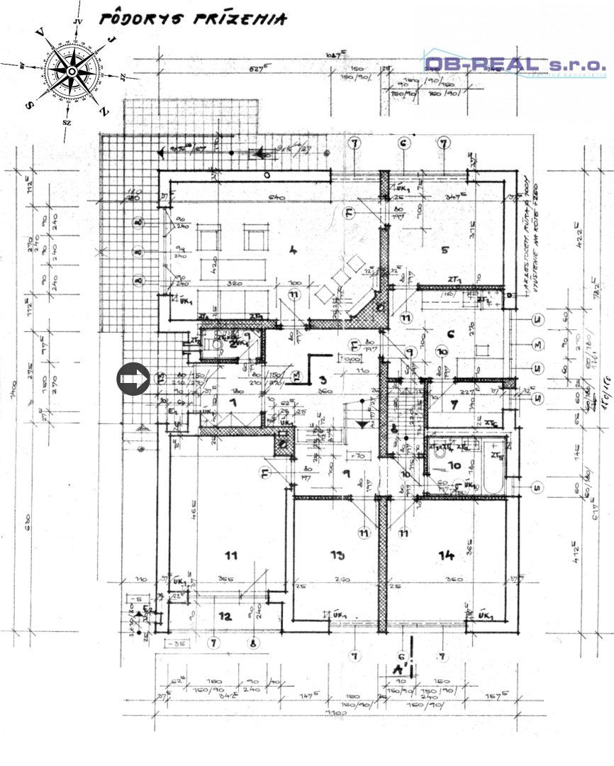 Predaj 7-izb rodinného domu úžitková 263m2, výstavba 1985, pozemok 1707m2