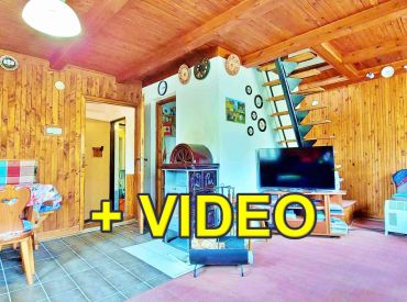 Video. Chata murovaná 90m2 + pozemok, Sliač - Trebuľa