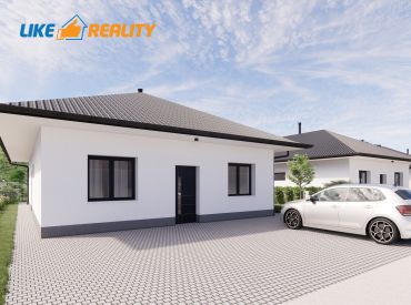 Bungalovy s hypotékou 1,39%! Moderné 4 izbové domy v novej IBV - v cene fotovoltaika, tepelné čerpadlo, rekuperácia