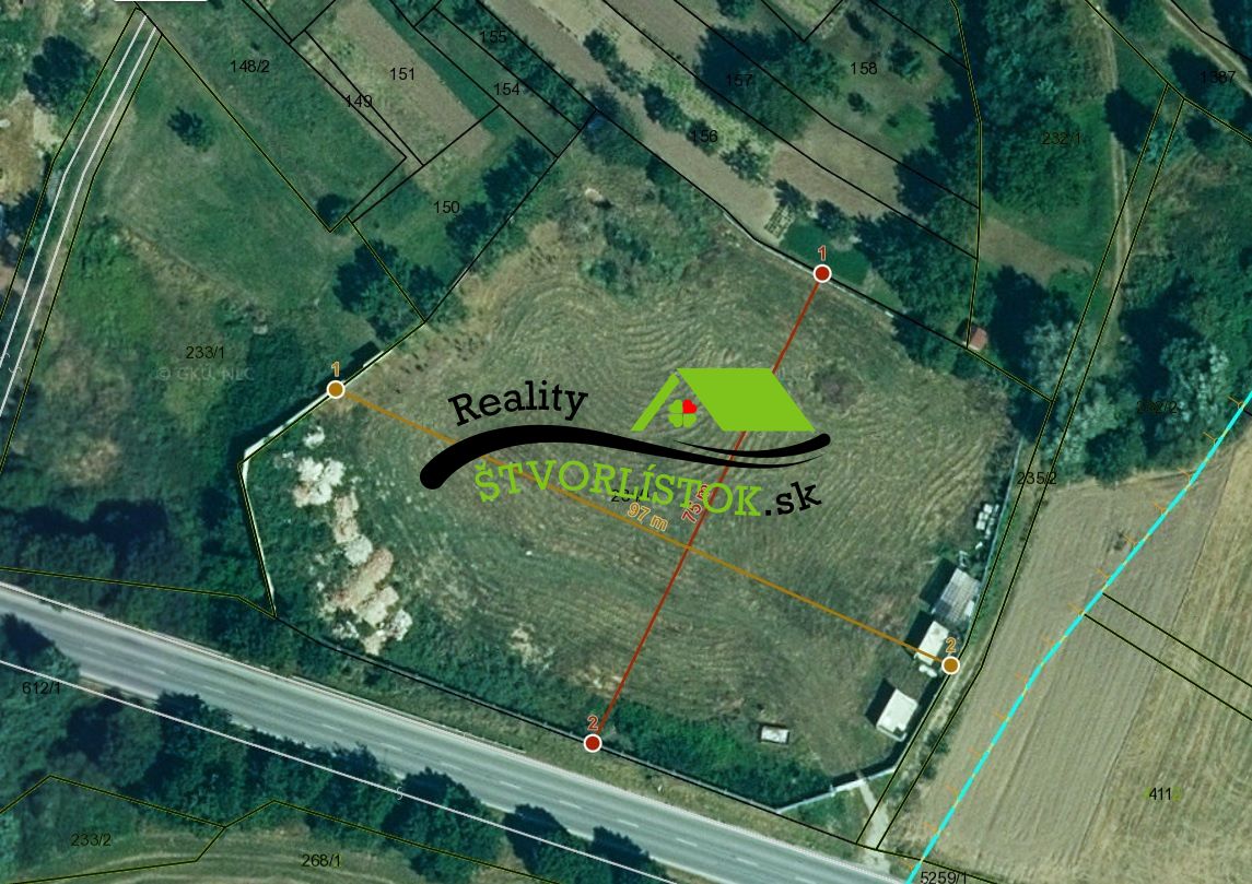 Predaj, pozemok pre rodinnú výstavbu Lopašov, okres Skalica