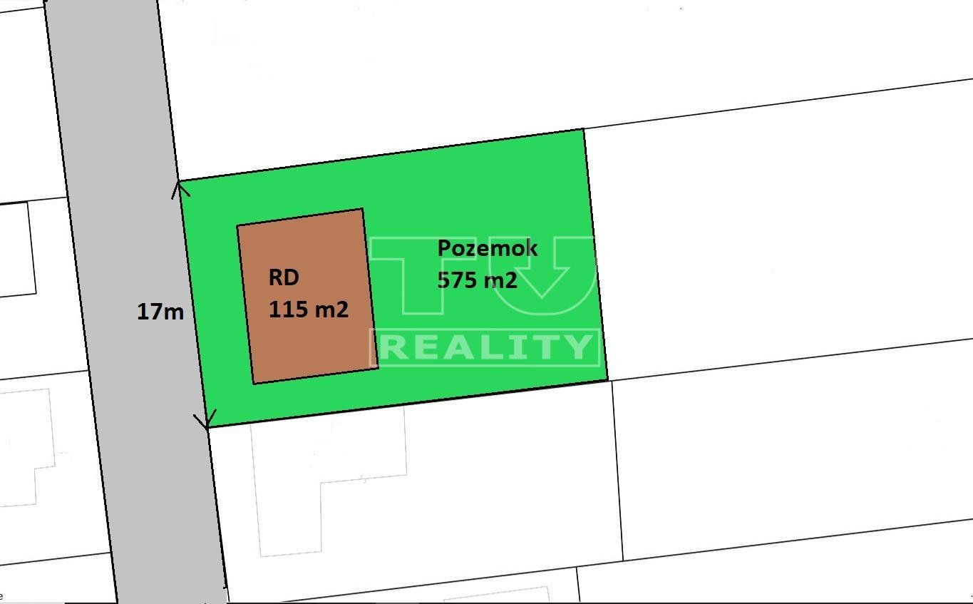 Novostavba domu typu bungalov, pozemok 575 m2, Opoj, okr. Trnava