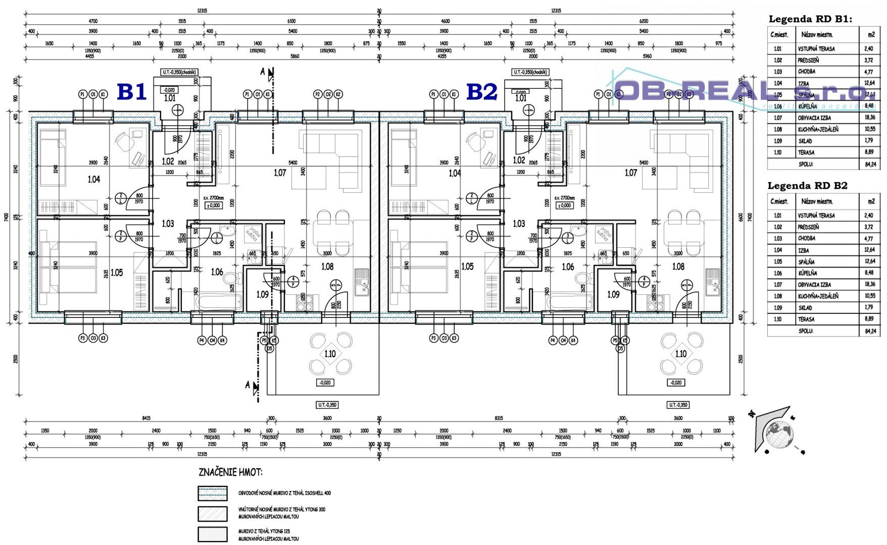 B1_Predaj novostavby 3izb rod.domu 84m2 v štandarde, 2xPA, skolaudovaný, oplotený pozemok