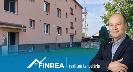 FINREA│ 2 izbový  byt (60m2)  so záhradkou v obci  Krpeľany, okr. Martin
