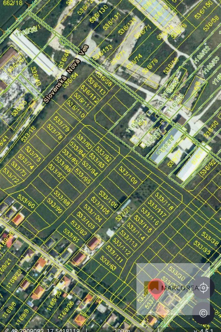 NOVÁ LOKALITA!!! Stavebné pozemky v Slovenskej Novej Vsi, od 408 m2 - 498 m2