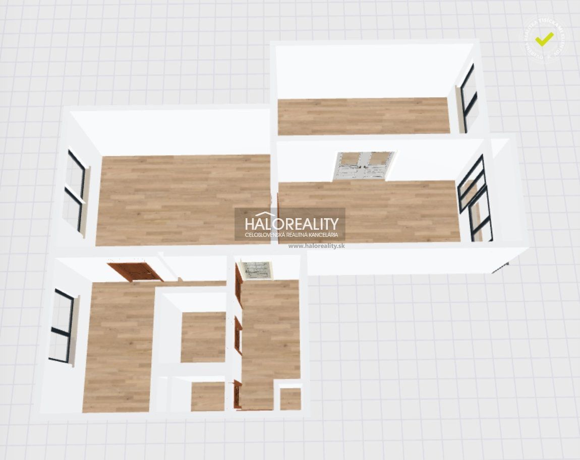 HALO reality - Predaj, trojizbový byt Brezová pod Bradlom