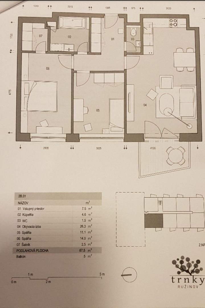 BYTOČ RK - nový 3-izb. byt v lokalite - Ružinov - BA-Trnavská cesta, komplex TRNKY