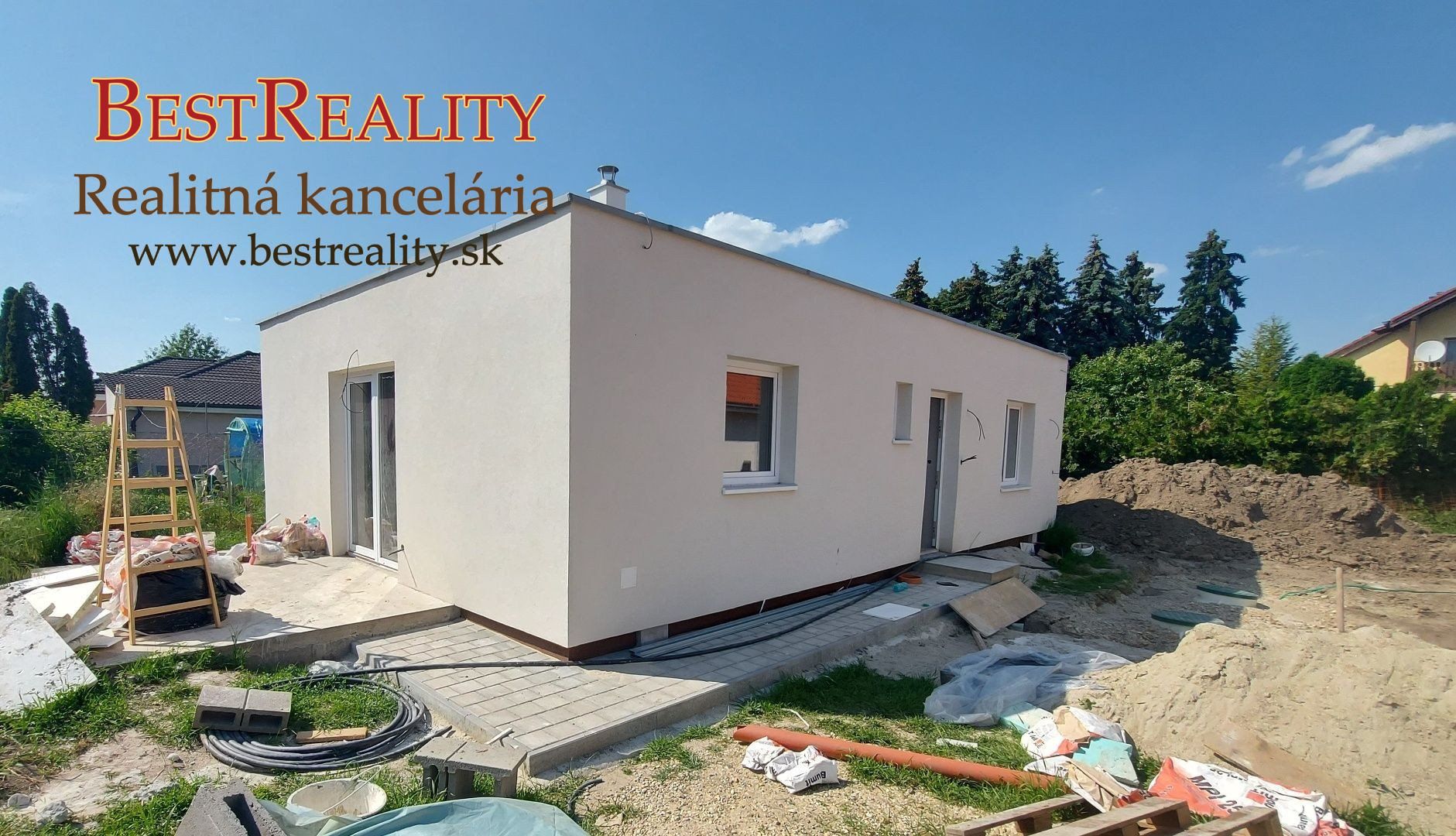 3 izbový Rodinný dom na predaj NOVOSTAVBA, Bungalov, príprava pre Krb, 3x parking, tepelné čerpadlo, Bernolákovo www.bestreality.sk