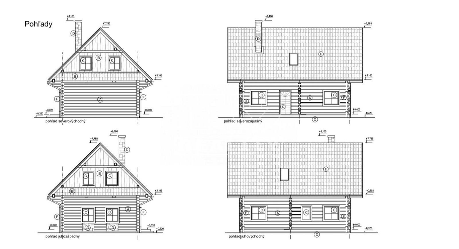 Drevenica s pozemkom 356m2, Belá- Dulice