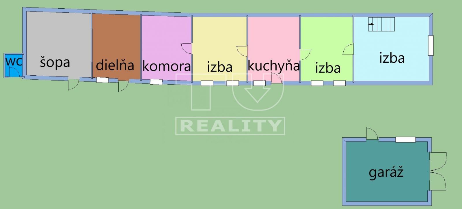 PREDAJ -> starý rodinný dom na rekonštrukciu, Reca, 756 m2