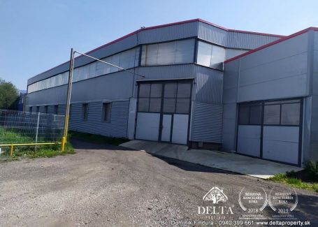 DELTA - Výrobná hala, skladové priestory a administratívna budova na predaj Veľký Slavkov - Možný odpočet DPH!