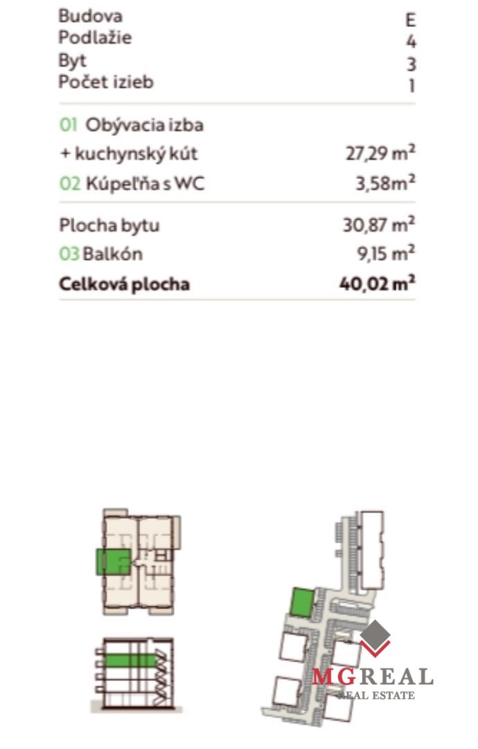 PREDAJ: Nový 1i byt s balkónom a pivnicou, Skalická, Nové Mesto