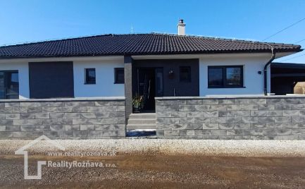 Novostavba rodinného domu typu bungalov v Joviciach