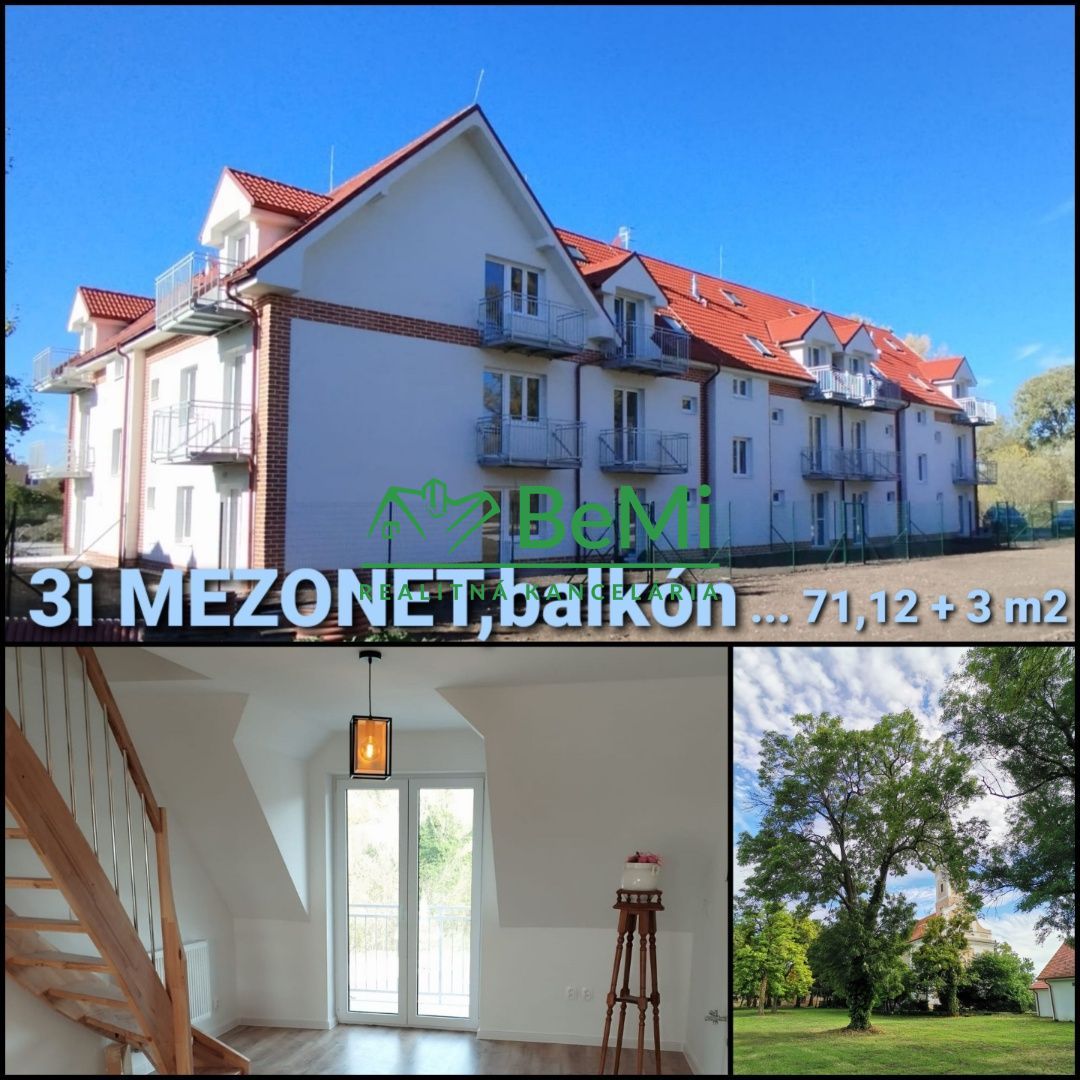 3i MEZONET s balkónom ...Tomášikovo (130-113-DAR)
