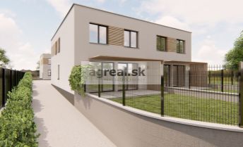 Predaj- nadštandardne riešený projekt štyroch nízkoenergetických 5-izbových rodinný domov (ÚP 157,76 m2, 48 m2 záhrada), Hainburg an der Donau