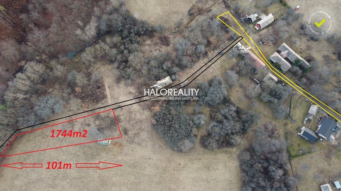 HALO reality - Predaj, pozemok   1744 m2 Babinec, pozemok v prírode, časť Klinovo - EXKLUZÍVNE HALO REALITY