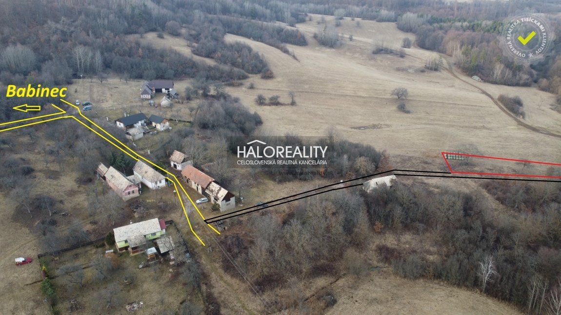 HALO reality - Predaj, pozemok   1744 m2 Babinec, pozemok v prírode, časť Klinovo - EXKLUZÍVNE HALO REALITY