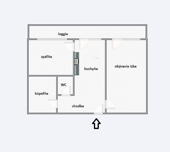 REZERVOVANÝ - Ponúkame 2 izbový byt na Šalviovej ulici
