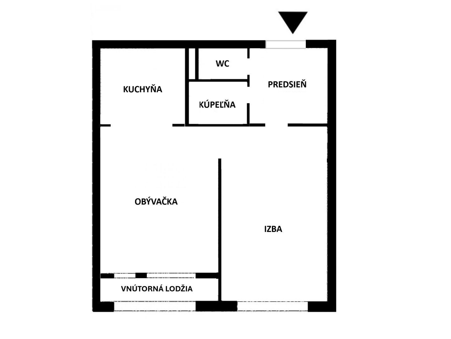 Na predaj menší 1,5 izbový byt ulica Miškovecká, Košice - Juh