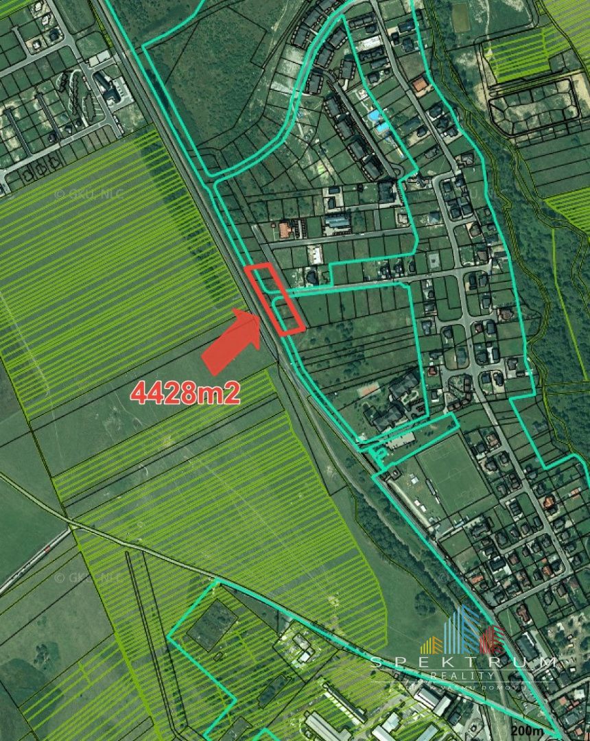 Ponúkame na predaj pozemok vo Veľkej Lomnici 4428m2