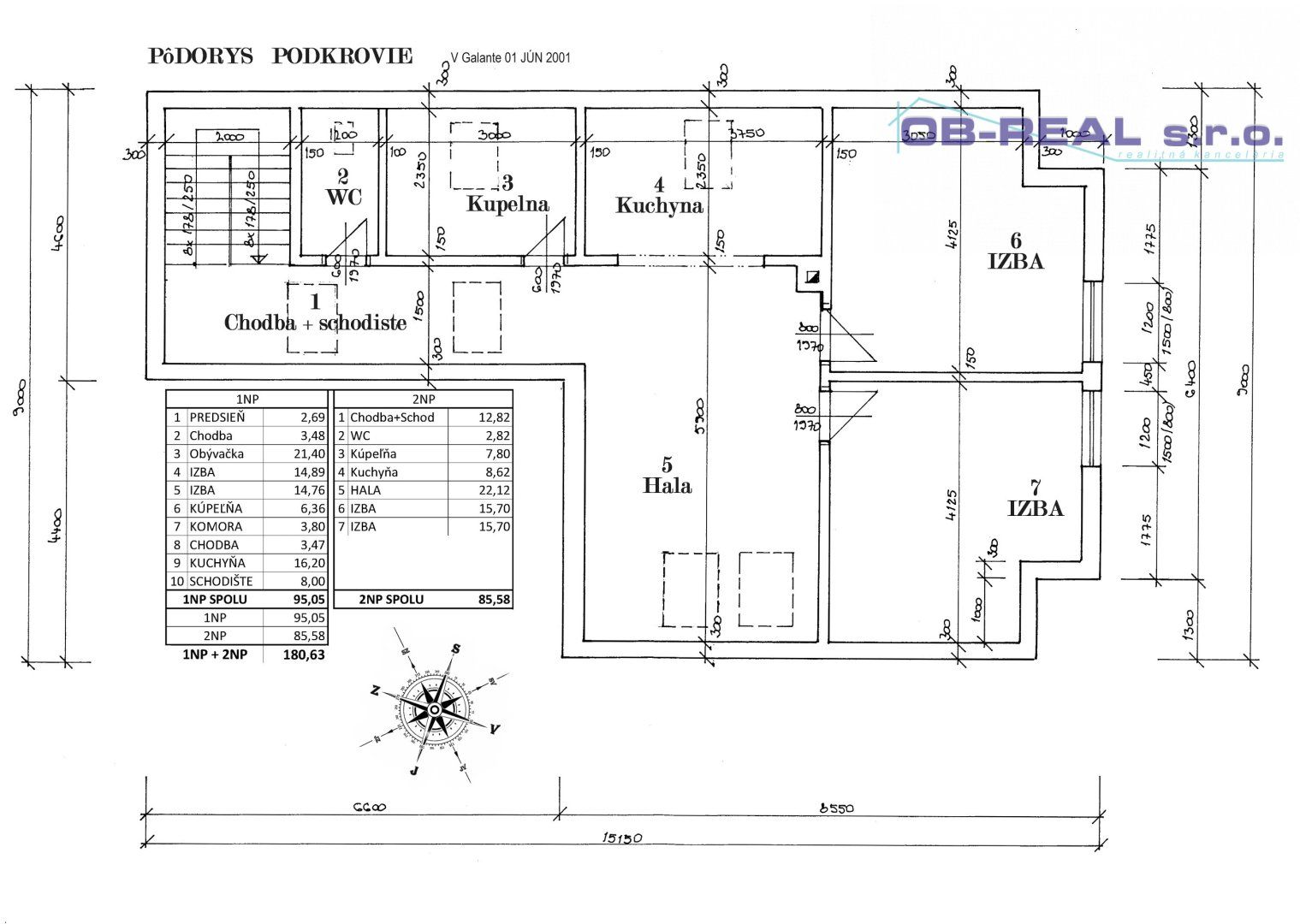 Predaj 6izb RD úžit. 180m2+78m2 Garáž, sklad, pozemok 953m2