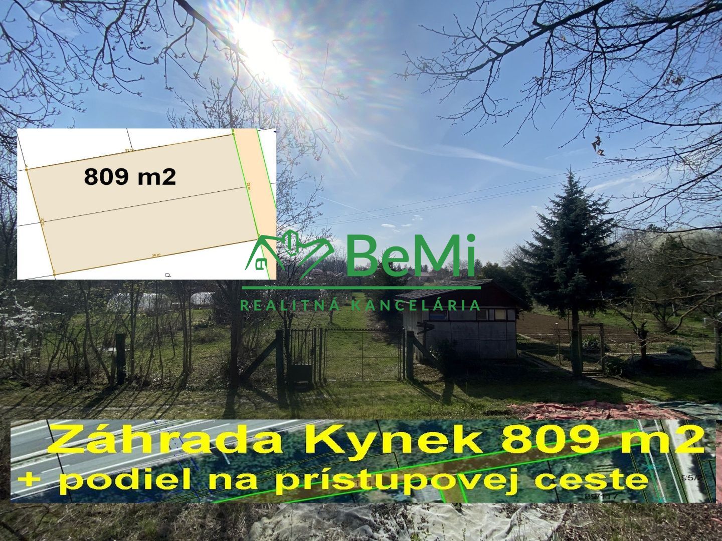 Záhrada  809 m2 Nitra - Kynek ID 466-14-MIGa
