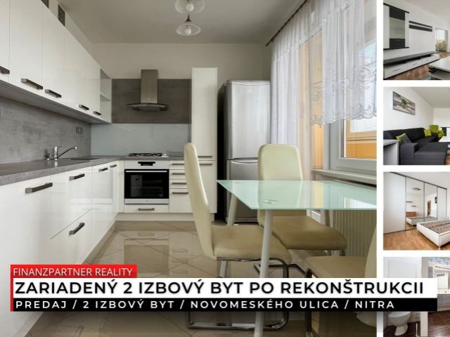 2 izbový zariadený byt po rekonštrukcii, Novomeského ulica, Nitra