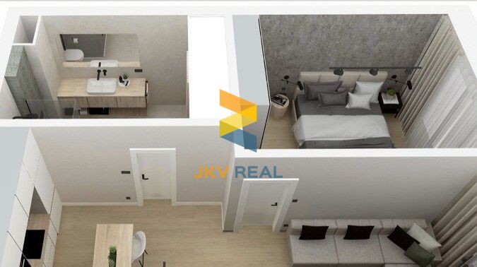 Realitná kancelária JKV REAL so súhlasom majiteľa ponúka na prenájom 2 izbový byt v Prievidzi, časť Riverside.