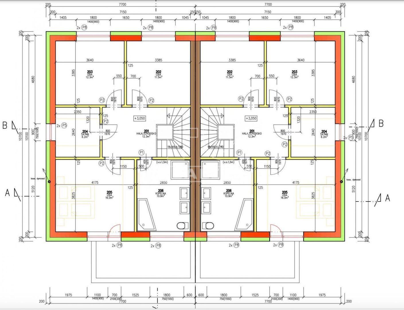 NOVOSTAVBA 4-IZBOVÉHO RODINNÉHO DOMU, 140m2, POZEMOK 472m2, MELČICE ČASŤ - DOLINA, OKRES TRENČÍN