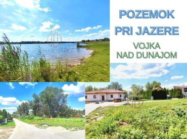 Pozemok pri jazere s vydaným stavebným povolením v obci Vojka nad Dunajom