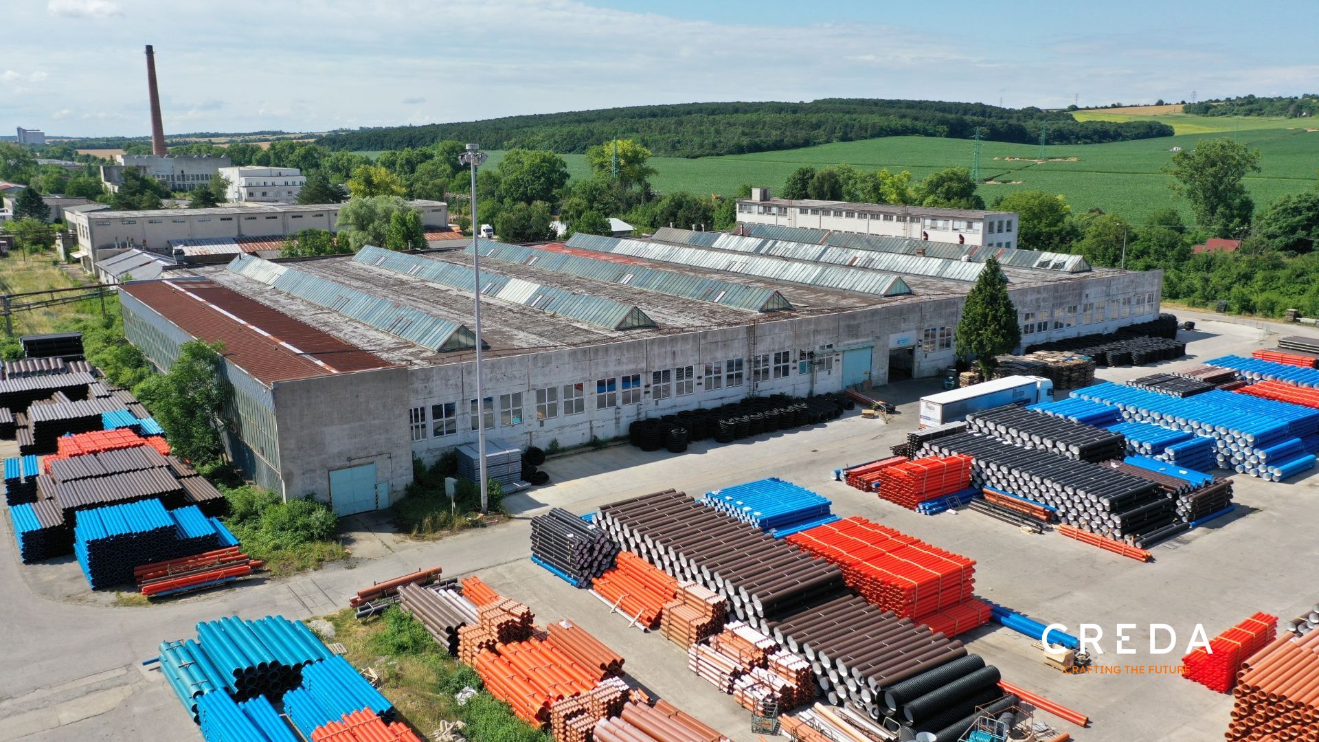 CREDA | predaj 10 355 m2 výrobná hala so žeriavmi, Nitra - Dolné Krškany