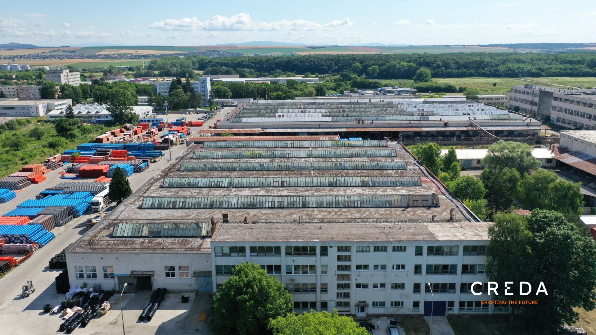 CREDA | predaj 10 355 m2 výrobná hala so žeriavmi, Nitra - Dolné Krškany