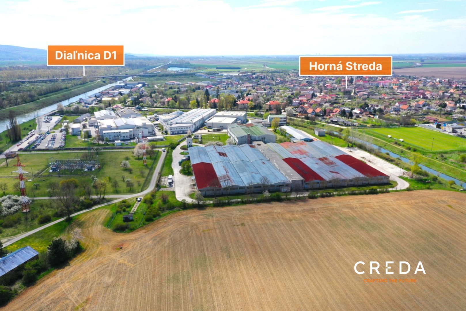 CREDA | predaj priemyselný areál, Horná Streda