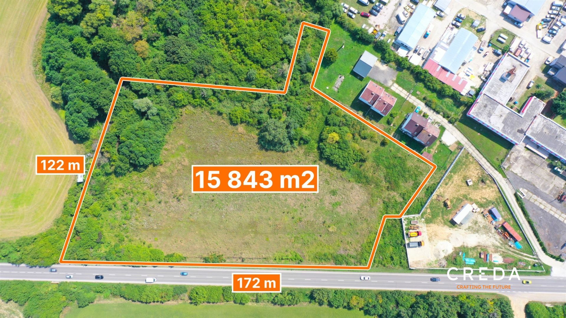 CREDA | predaj 15 843 m2 pozemok na ceste NR - ZM, Nitra - Malanta