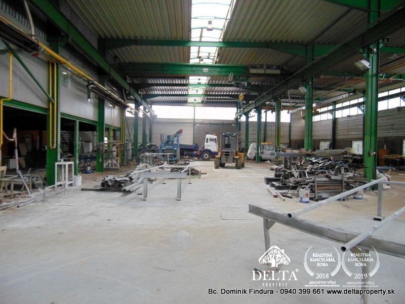 DELTA - Výrobná hala, sklady a administratívna budova na predaj Veľký Slavkov - možnosť odpočtu DPH