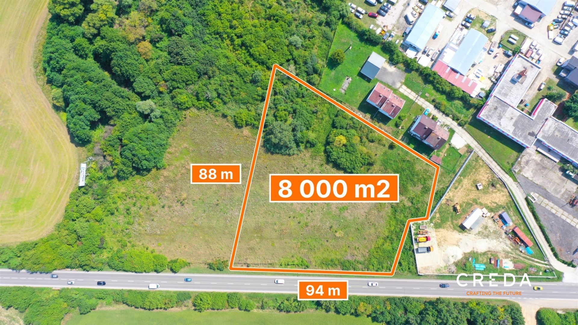 CREDA | predaj 8 000 m2 komerčný pozemok na ceste NR - ZM