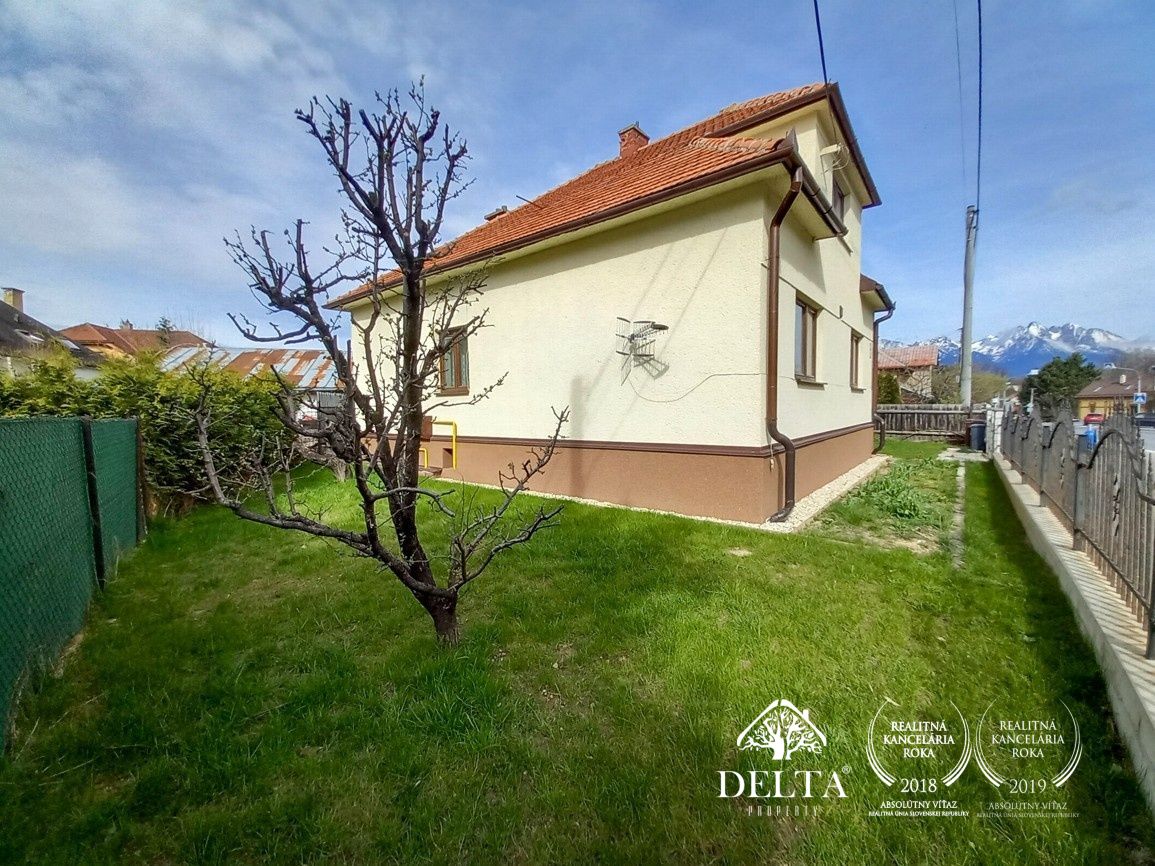 EXKLUZÍVNE DELTA- 4 izbový rodinný dom vo vyhľadávanej lokalite, Poprad- Veľká, ulica Železničná