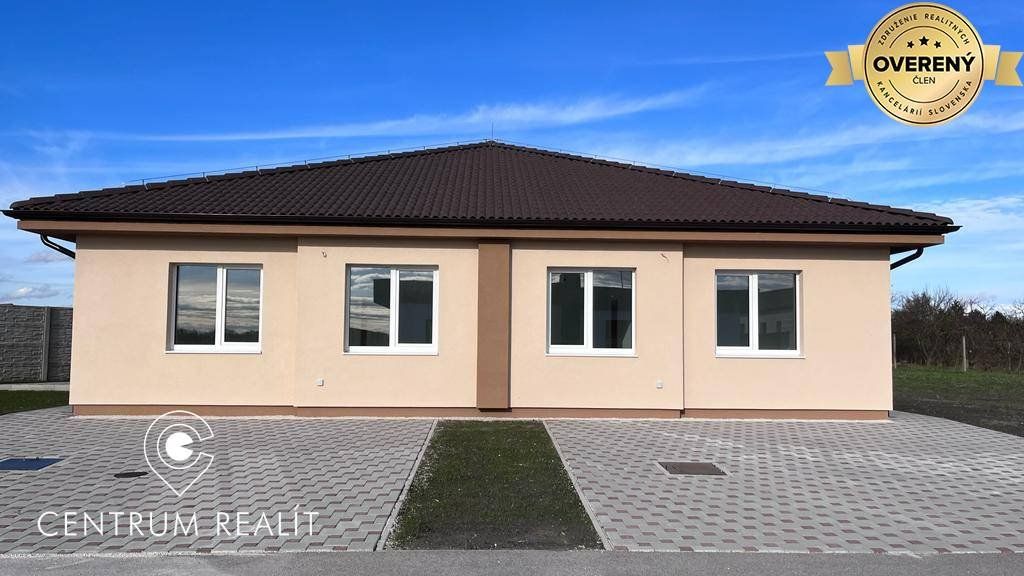 Kvalitný 4-izbový bungalov, 95 m2, obec Trnávka