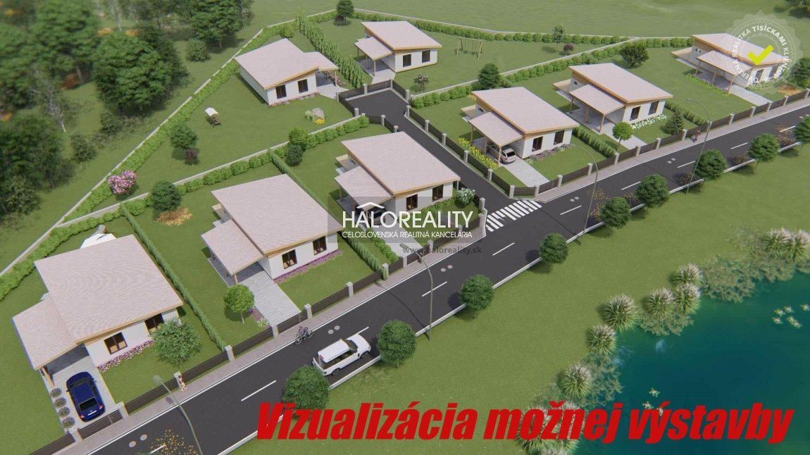 HALO reality - Predaj, pozemok pre rodinný dom   398 m2 Horná Seč, nová lokalita Záhradná, IS na pozemku