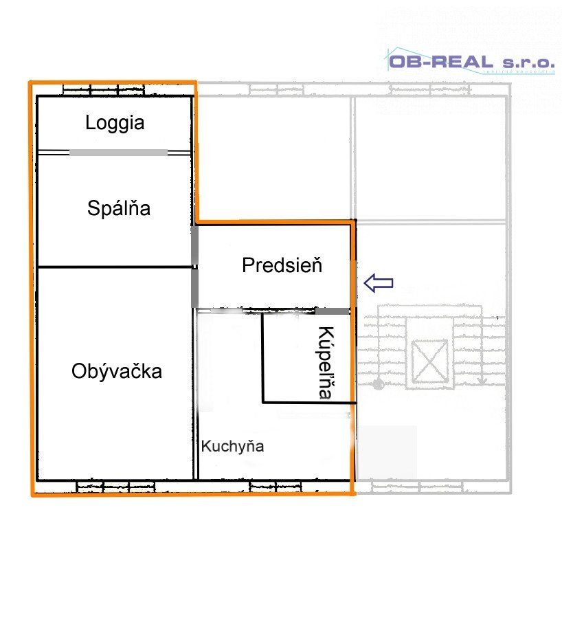 REZERVOVANÝ - Predaj rekonštr. 2izb bytu 65m2 na 1/7 panelovej bytovky, štvrť SNP v Galante