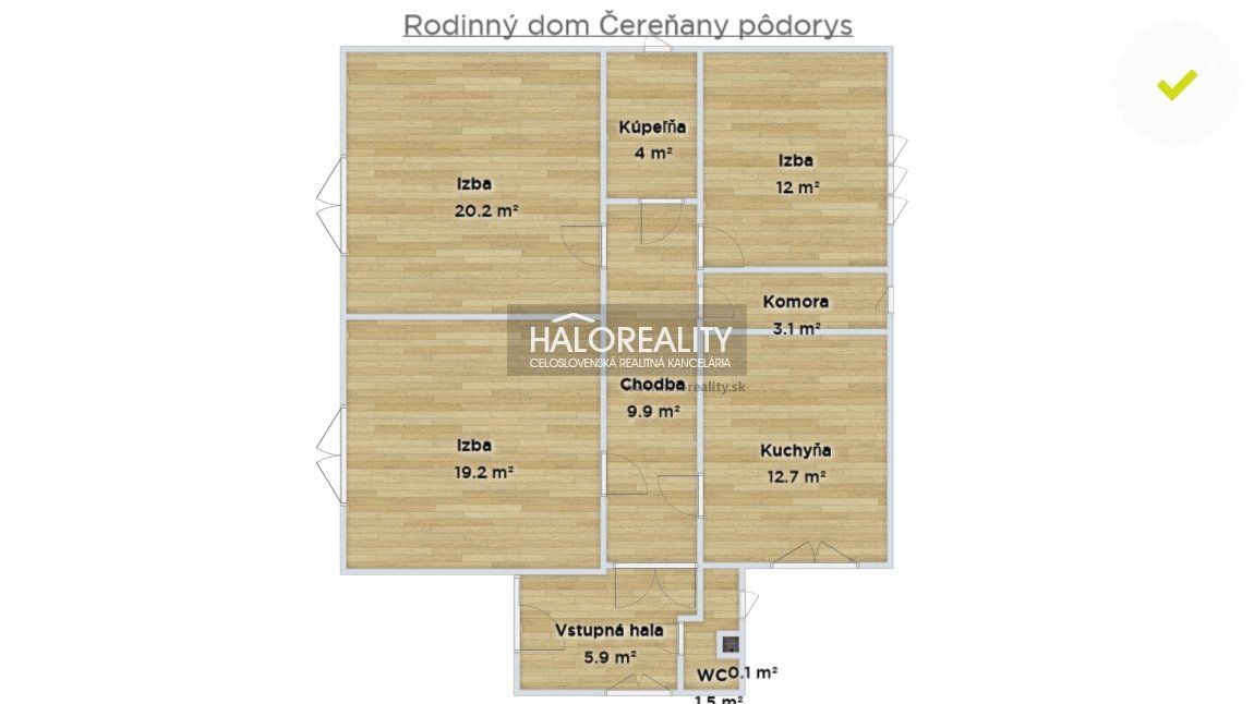 HALO reality - Predaj, rodinný dom Čereňany, rovinatý, široký pozemok - EXKLUZÍVNE HALO REALITY