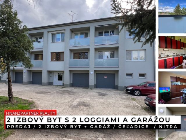 2 izbový byt s 2 loggiami a garážou, Čeľadice, Nitra