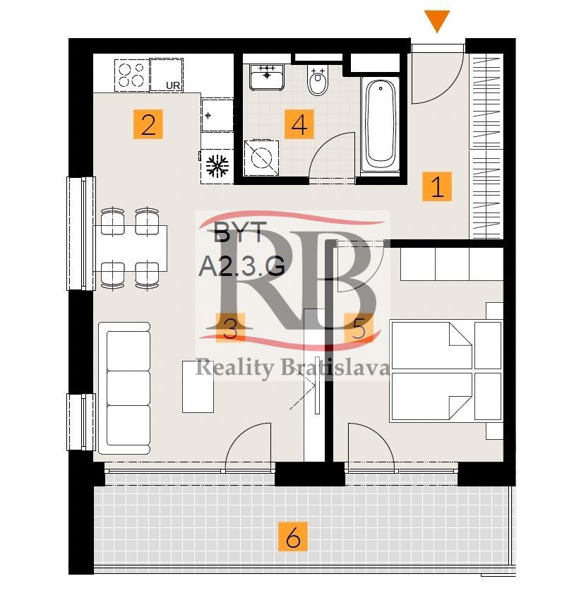 Predaj 2 izbového bytu v projekte RENDEZ