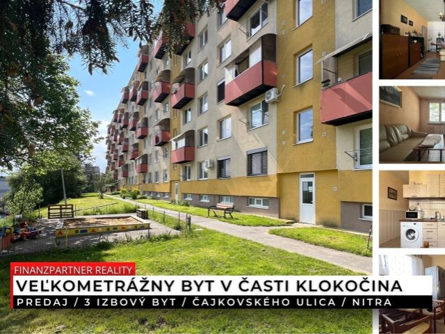 3 izbový veľkometrážny byt, Čajkovského ulica, Nitra