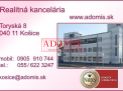 ADOMIS – prenájom 2 izbový byt, Gerlachovská ulica, Podhradová, Košice I