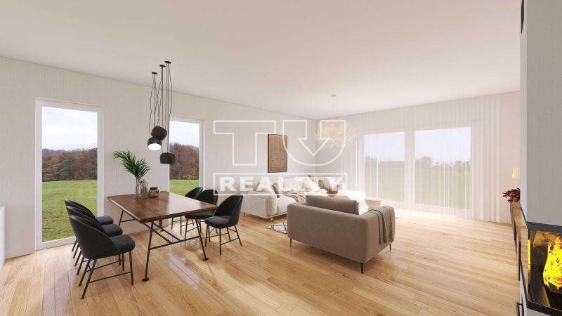 TU reality ponúka na predaj novostavbu 4 - izbového bungalovu - 118 m² v obci Vieska, na pozemku 470 m².