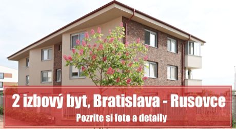 2 izbový byt v Rusovciach so záhradou 140 m2 a parkovacím miestom grátis