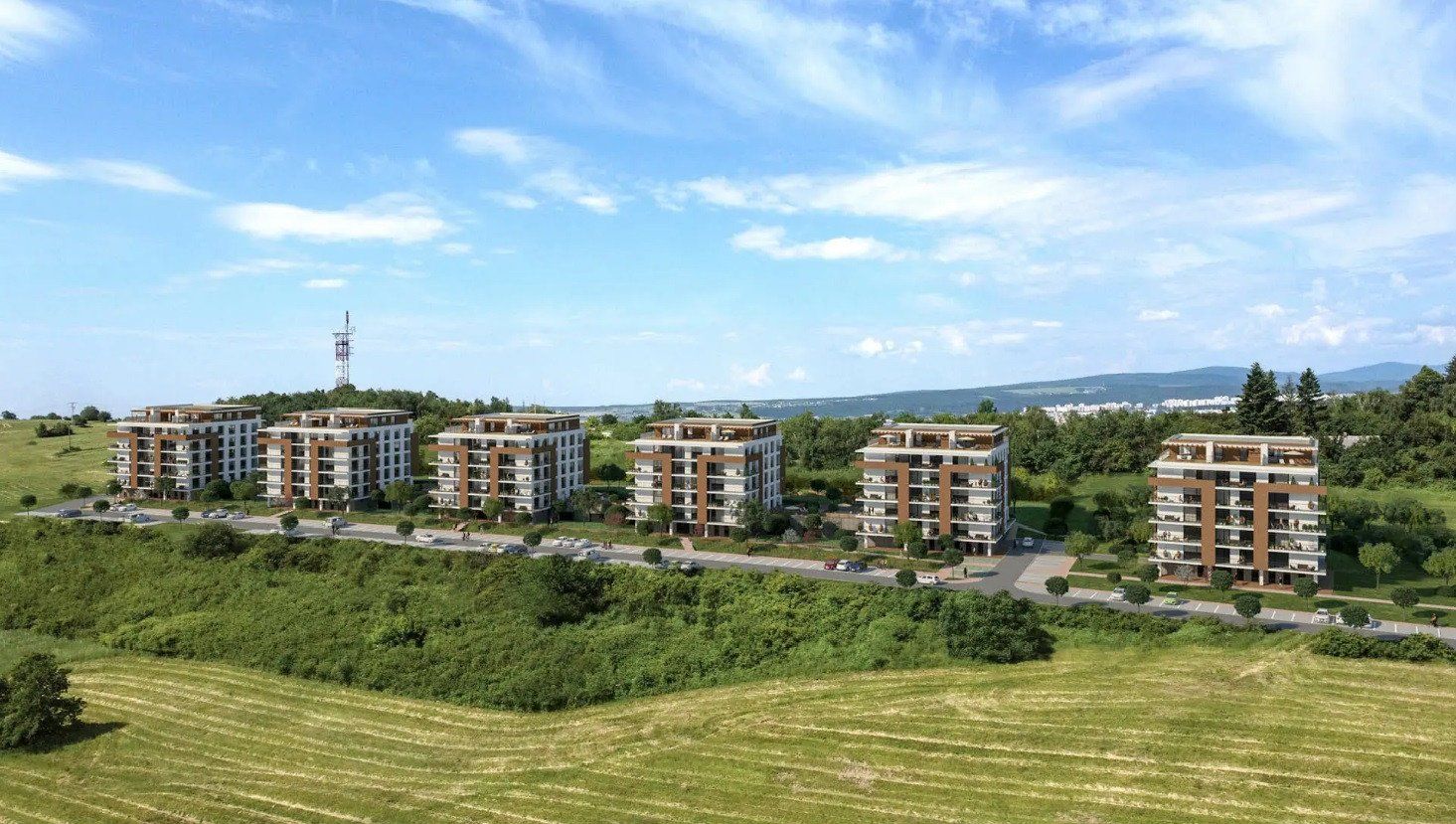 POSLEDNÝ 2 IZBOVÝ BYT V NOVOSTAVBE | 56m2 + 26m2 TERASA | 2x PARKING | PIVNICA | PANORÁMA