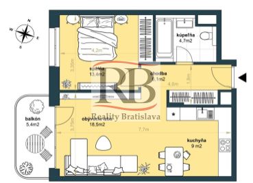 Predaj 2i bytu v projekte ZWIRN 3 - centrum mesta