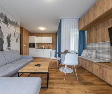 Luxusný horský dvojspálňový apartmán s parkovacím státím v lyžiarskom stredisku Jasná