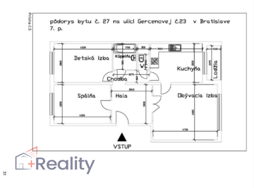 Galéria: PLUS REALITY I  Zariadený 3 izbový byt s balkónom v mestskej časti Bratislava Petržalka na Gercenovej ulici na predaj! 